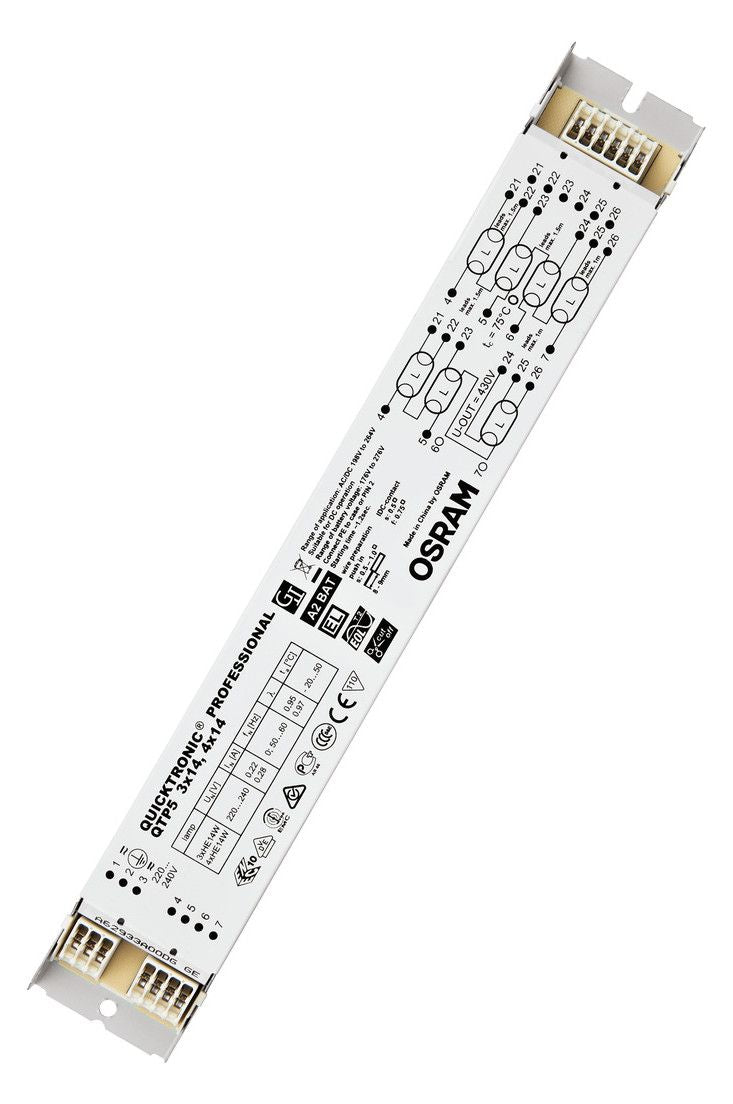 Osram QTP5 3x/4x14W 220-240V 280x40x21 QUICKTRONIK PROFESSIONAL