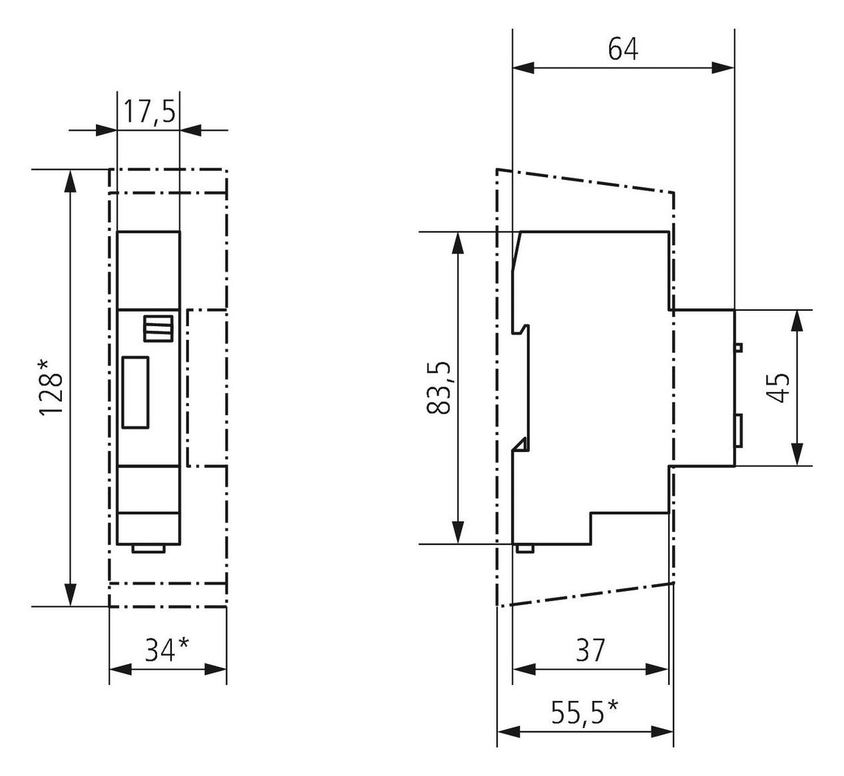 Theben ELPA 9 REG Treppenlichtschalter 300W LED 1-7Min mechanisch 3L 0090001