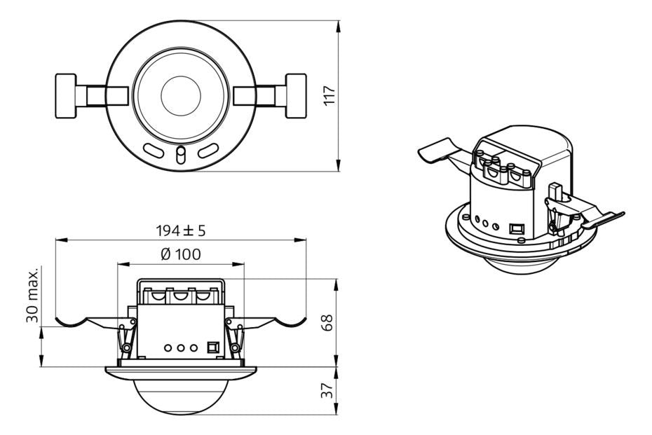 BEG 92591 PD4-M-DAA4G-DE weiß LUXOMAT Präsenzmelder Adressierbarer DALI Melder
