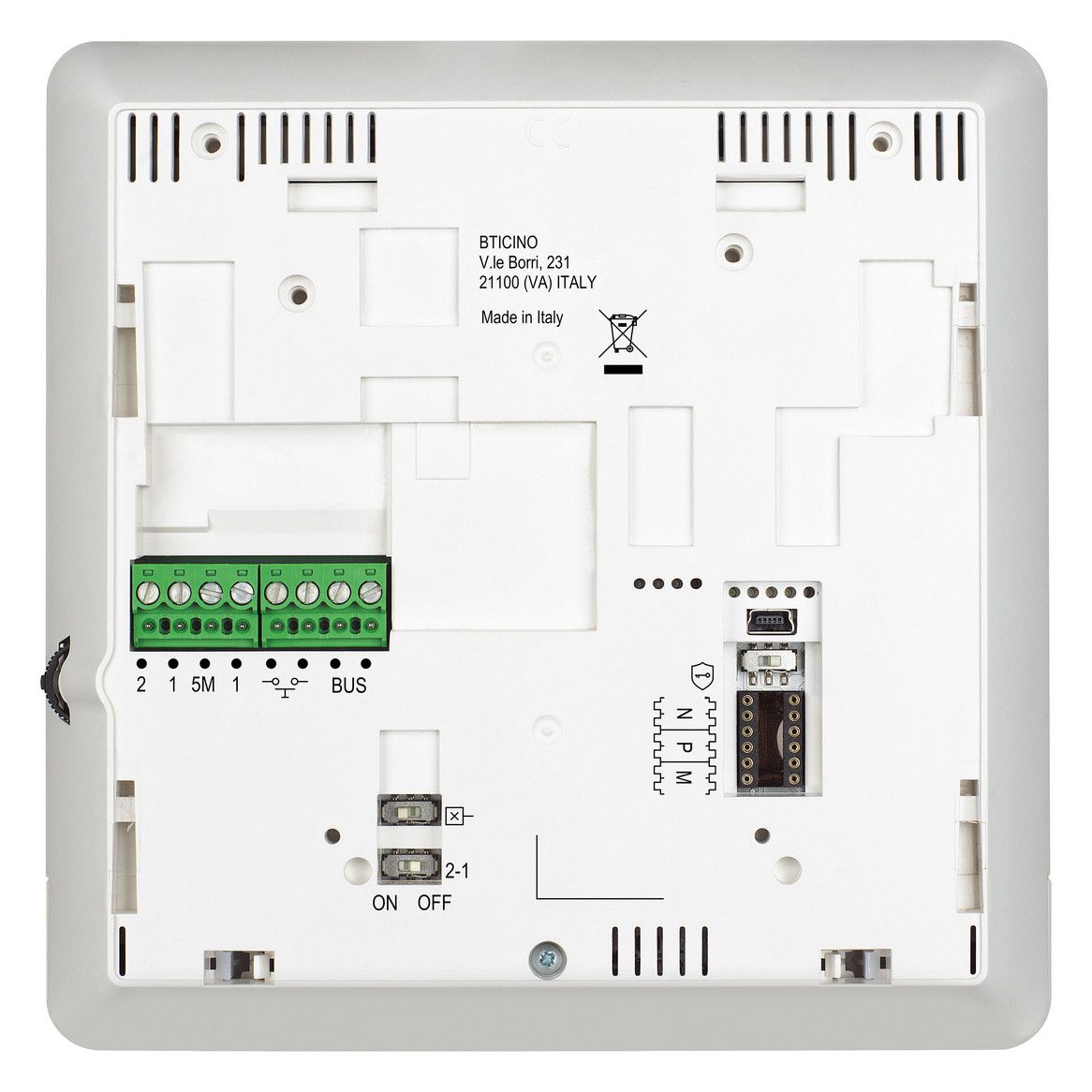 BTicino 344932 CLASSE100 X16E Hörerlose AP-Video Hausstation m.Farb-LCD 5z Smart