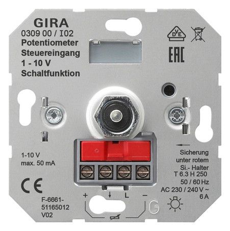 GIRA 030900 Potentiometer Steuer 1-10V Schaltfkt Einsatz