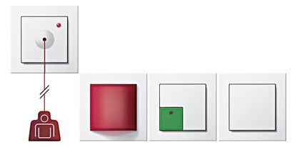 GIRA 049588 Notrufset E2 Reinweiß glänzend