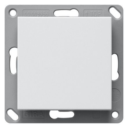 GIRA 242103 EnOcean Funk Wandsender 1fach System 55 Reinweiß glänzend