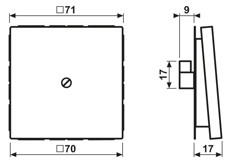 Jung ES2990A Leitungsauslass+Tragring m.Zugentlastung LS Edelstahl