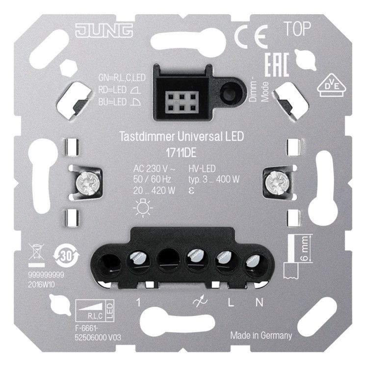 Jung 1711DE Tastdimmer UNI LED