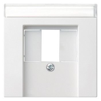 GIRA 087603 Abdeckung+BSF TAE USB System 55 Reinweiß glänzend