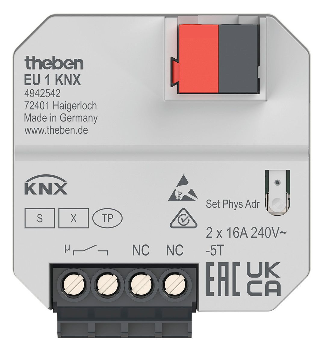 Theben EU 1 KNX 1f UP-Heizungsaktor TP UP Data Secure Elektroheizung 4942542