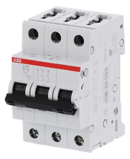ABB S203-B16 Sicherungsautomat B-Char., 6 kA, 16A, 3P