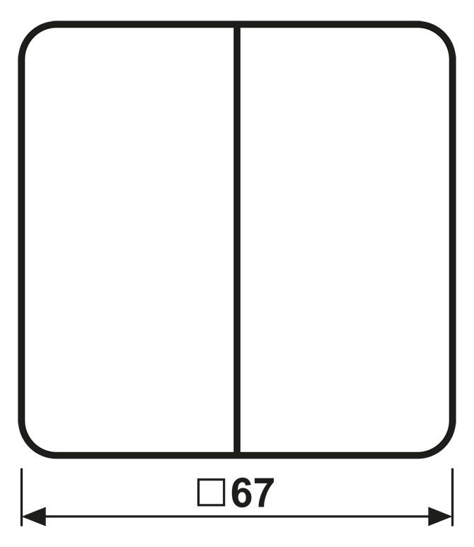 Jung CD595 Wippe Serienschalter weiß