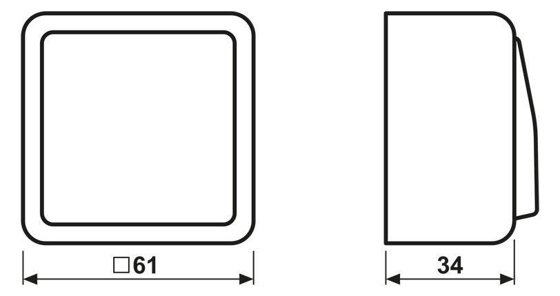 Jung 606A AP-Wippschalter Universal Aus-Wechsel 10AX 250VAC AP600 weiß