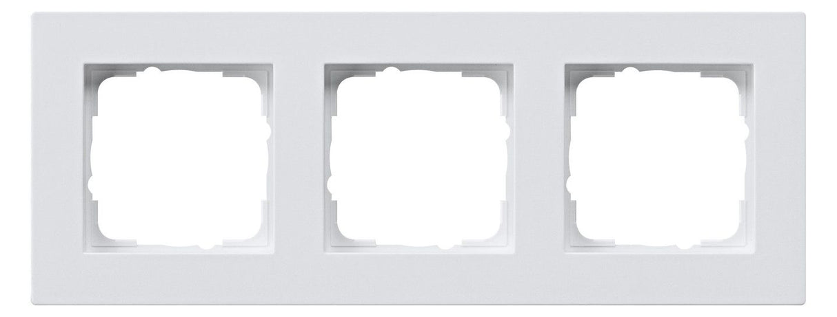 GIRA 0213225 Abdeckrahmen 3fach flach E2 Reinweiß seidenmatt