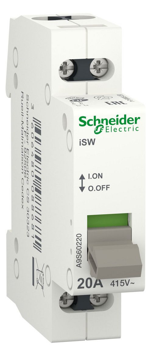 Schneider A9S60220 Lasttrennschalter iSW 2polig 20A 415V
