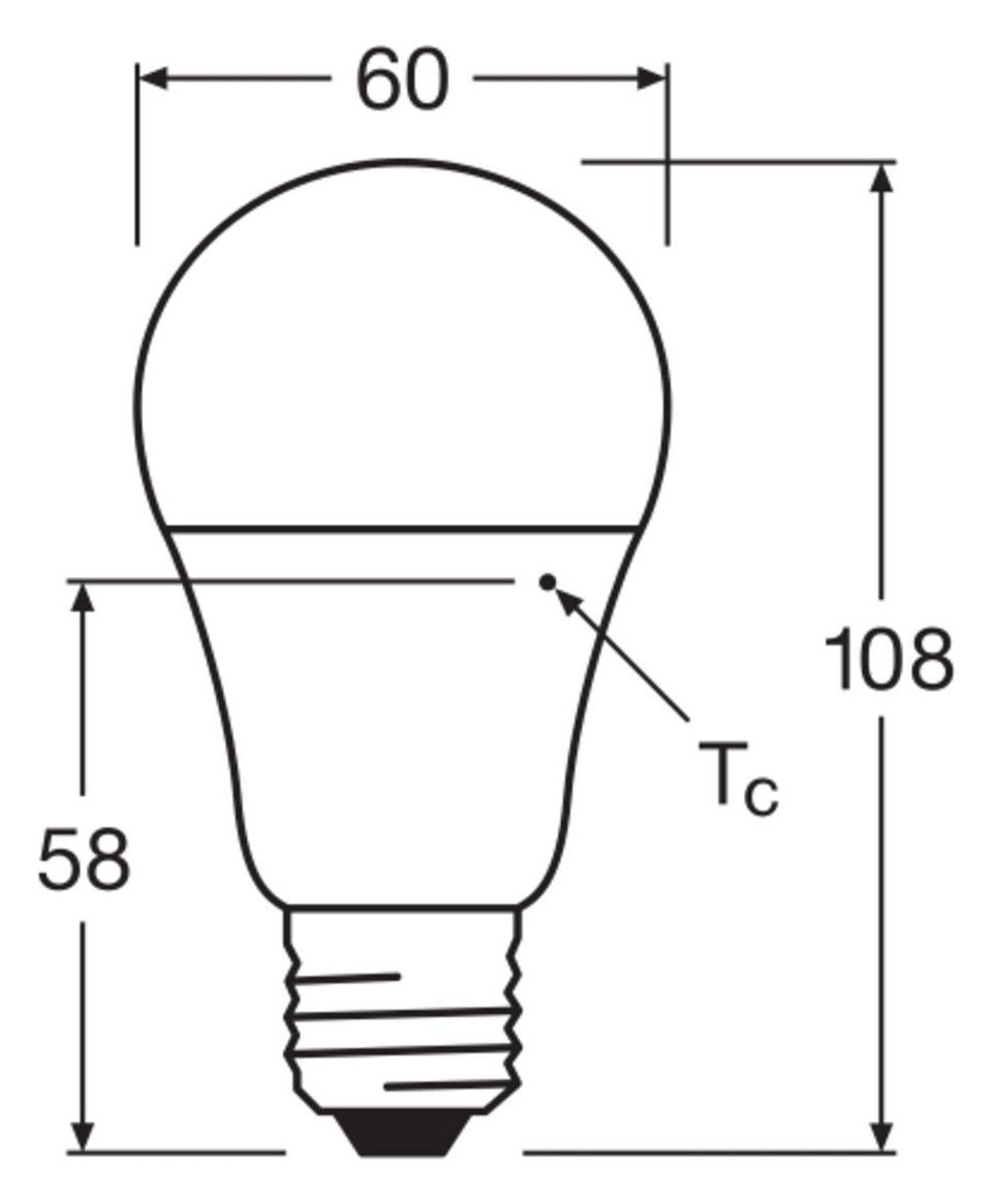 Ledvance CLASSIC A DS 8.8W 827 FR E27 806lm 2700K LED-Glühlp. Tageslichtsensor
