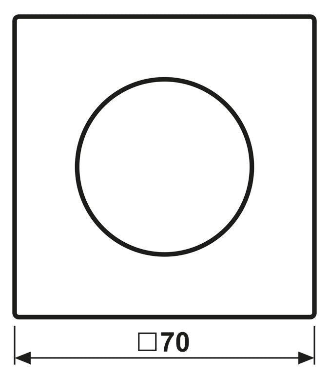 Jung LS1740WWM Abdeckung m.Drehknopf