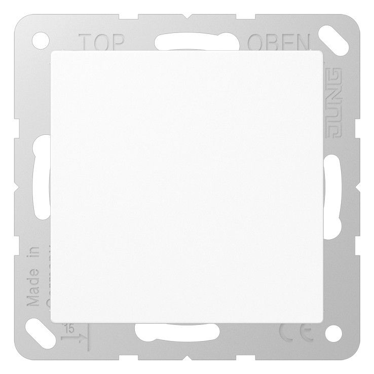 Jung A594-0WW Blind-Abdeckung m.Tragring verrastet Serie A/AS alpinweiß