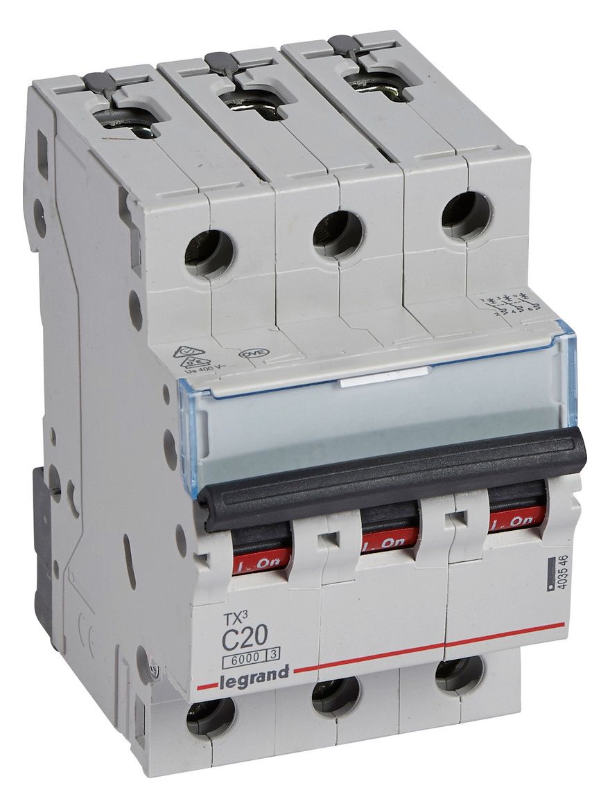 Legrand 403546 TX3 LS-Schalter C 20A 3-polig 6kA 400VAC 3TE