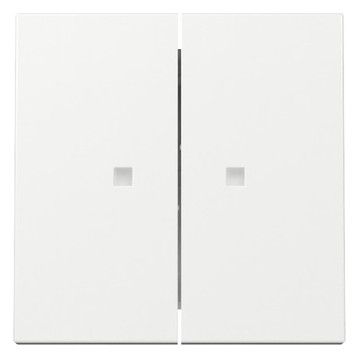 GIRA 363103 Wippe 2fach Kontrollfenster System 55 Reinweiß glänzend