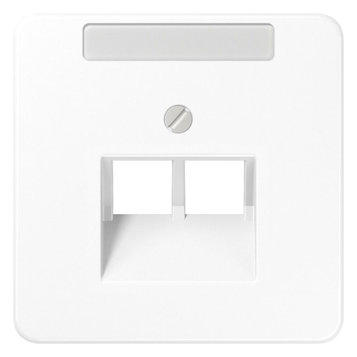 Jung CD569-2NAUAWW Abdeckung Schriftfeld f.IAE/UAE 2x8polig alpinweiß