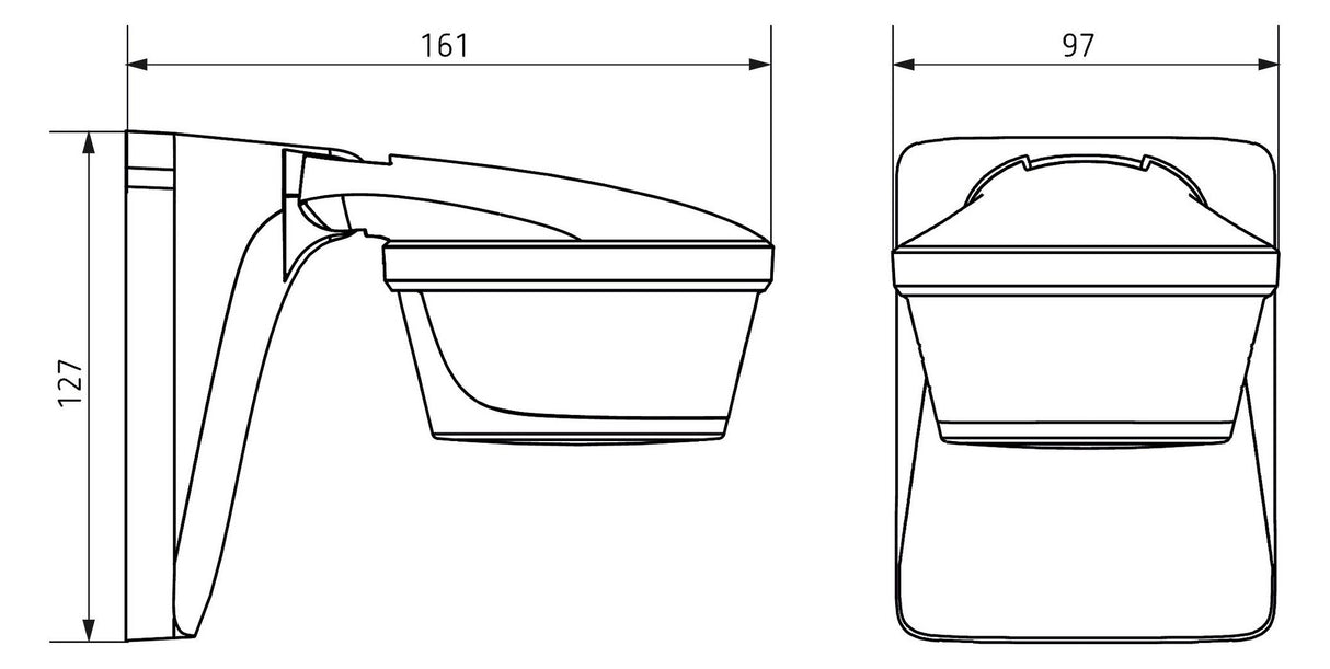 Theben theLuxa P300 WH Bew.melder Wand- Decken IP55 auß 300° 32m ws fern 1010610