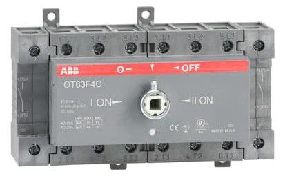 ABB OT63F4C Lastumschalter 4-p 63A o. Griff u. Welle I-0-II/ UL/CSA