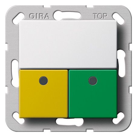 GIRA 291503 Dienstzimmereinheit Notrufset System 55 Reinweiß glänzend
