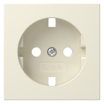 GIRA 492001 Abdeckung SCHUKO-Steckdose System 55 Cremeweiß glänzend