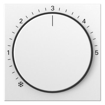 GIRA 270627 Abdeckung Raumtemperatur- regler System 55 Reinweiß seidenmatt