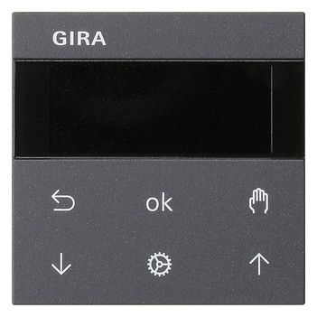 GIRA 536628 S3000 Jalousie-/Schaltuhr Display System 55 Anthrazit