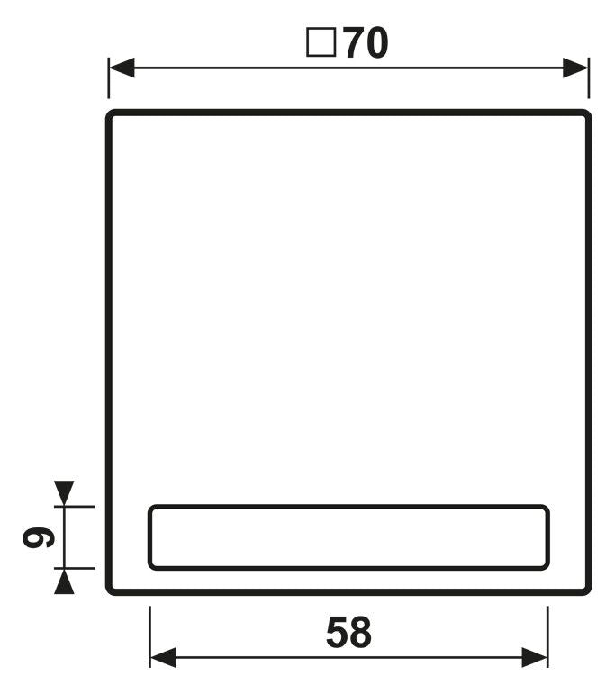 Jung LS990NAWW Wippe Schriftfeld alpinweiß