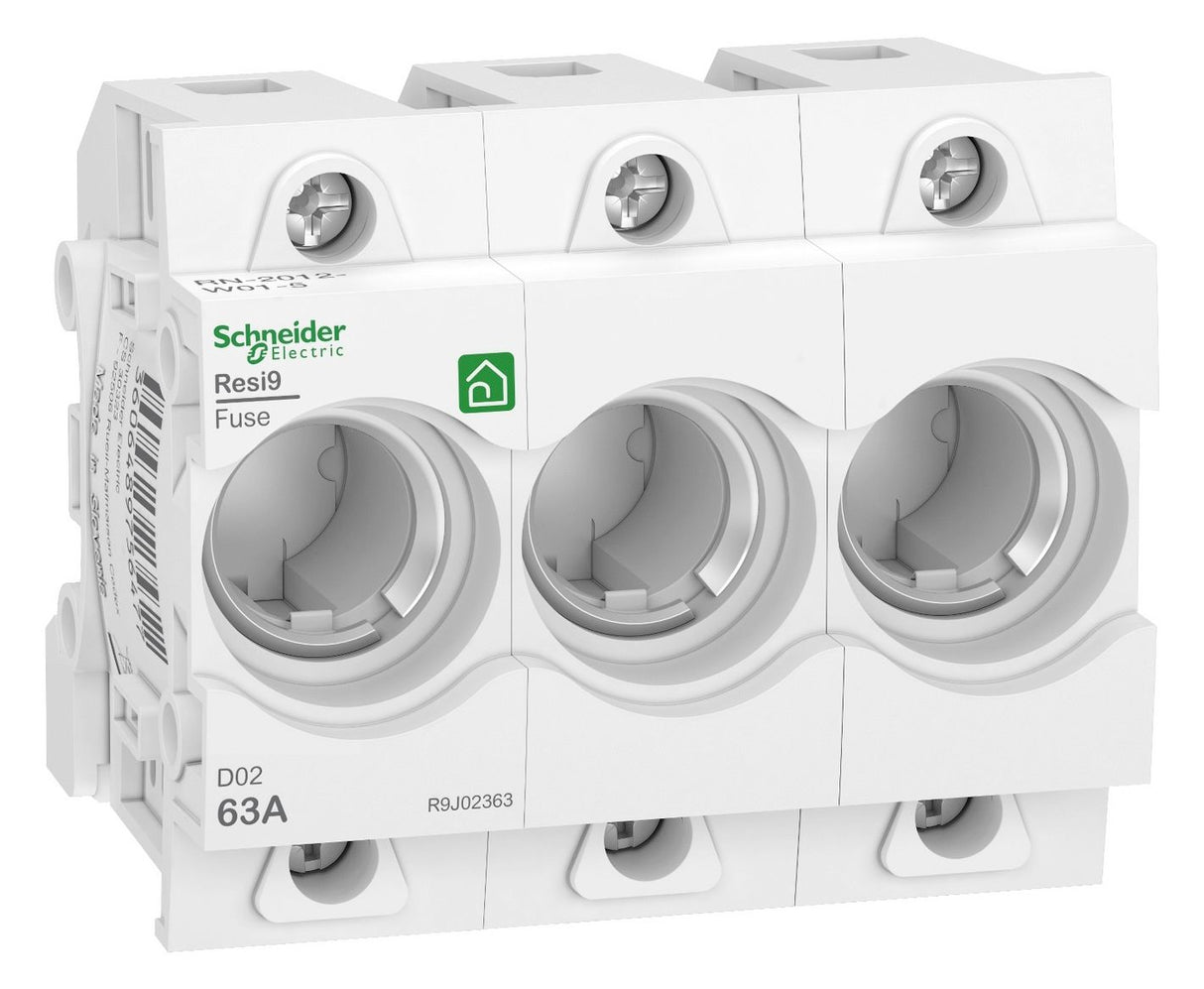 Schneider R9J02363 Neozed Sicherungs- sockel D02, 1P, 63A, 400V, DIN-Schiene