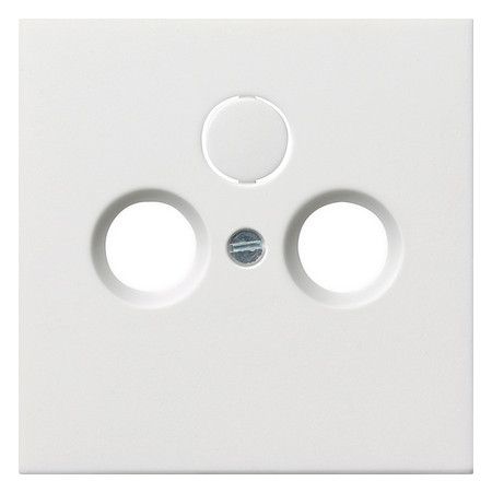 GIRA 0869112 Abdeckung Koaxial-Antennen- steckdose Flächenschalter Reinweiß gl.
