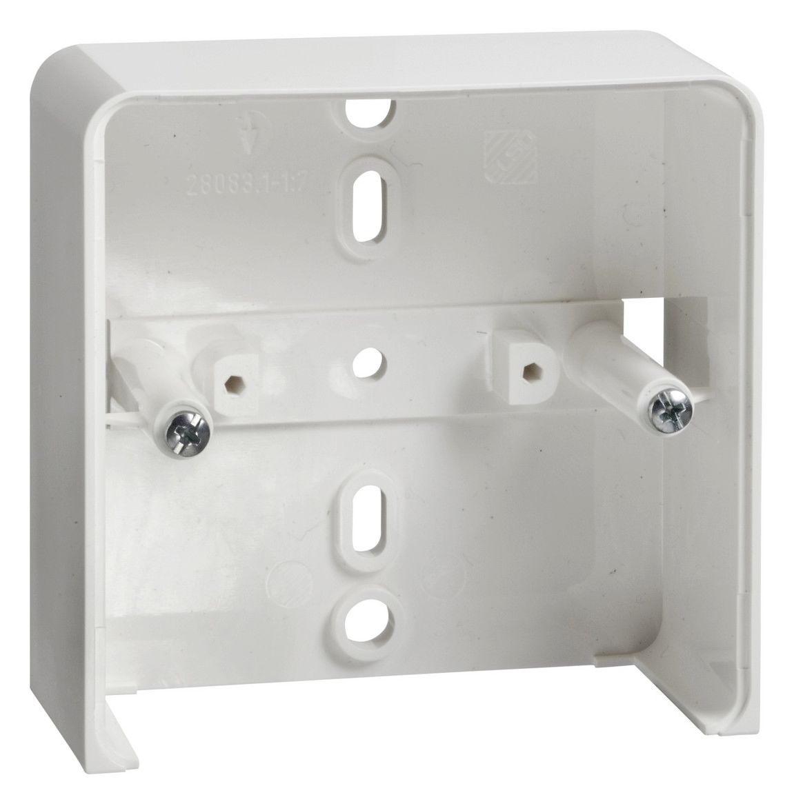 Elso 504204 Geräteträger leer 2fach für Reinweiß