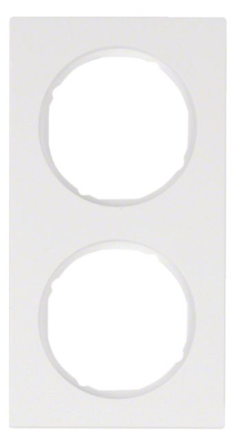 Berker 10122289 Rahmen 2fach polarweiß glänzend