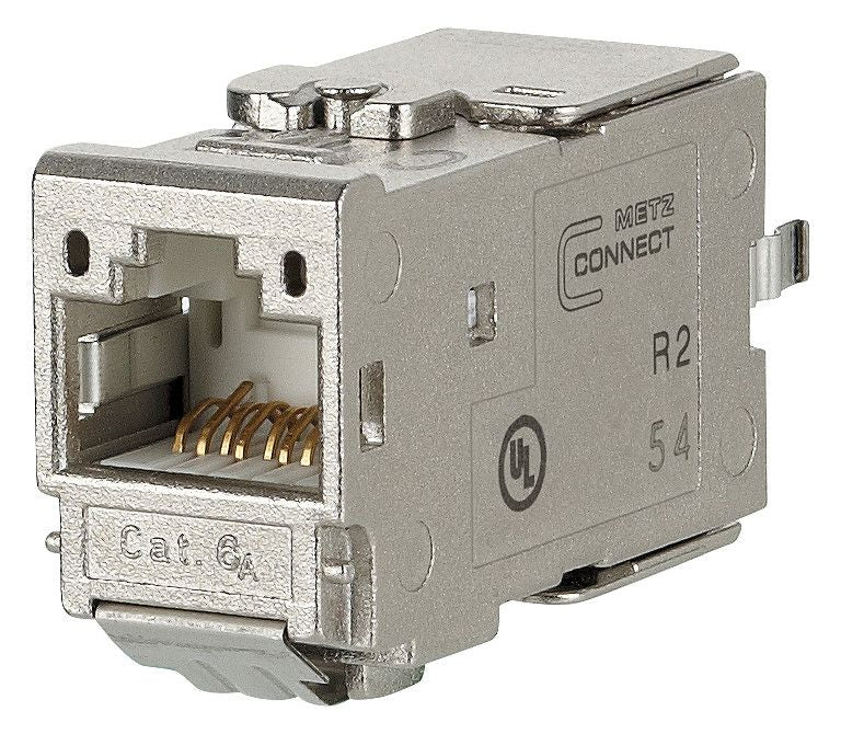 Metz 130B11-E Modul Cat.6A 180° Buchse Anschlusseinheit RJ45 modular