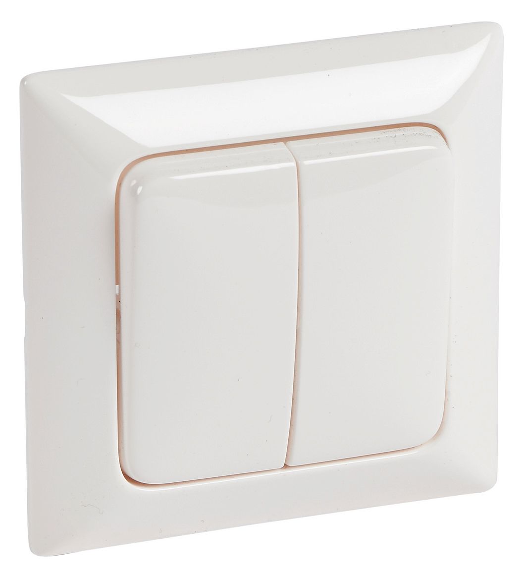 Legrand 776162 Wippe Serie volle Platte Creo ultraweiß