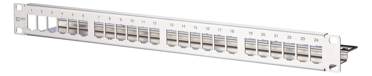 Metz 130921-00-E Modul 19z Modulträger 1HE 24 Port Edelstahl unbestückt