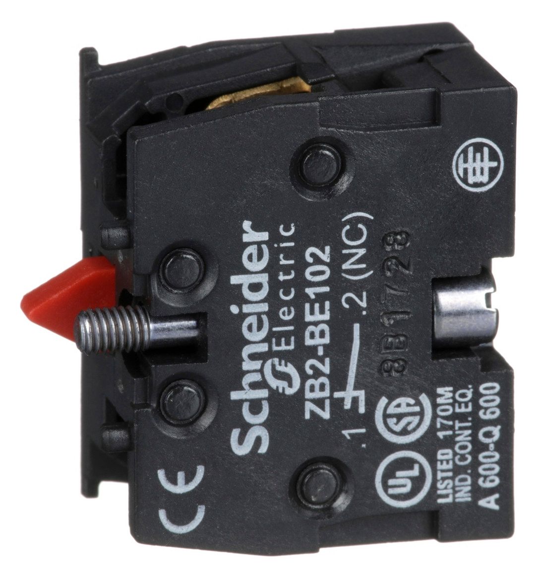 Schneider ZB2BE102 Hilfsschalter 1Ö o.Rastung o.Sprungf. Frontmontage