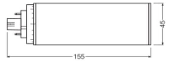 Ledvance DULUX LED T/E HF&AC MAINS V 16W 830 GX24Q-3 1620lm Ersatz f.KLLni 4p EVG