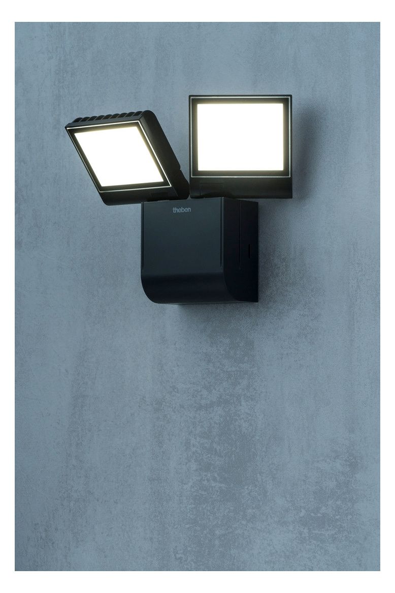 Theben theLeda S17-100L BK LED-Strahler f.Wandm. 17W sw 1020603