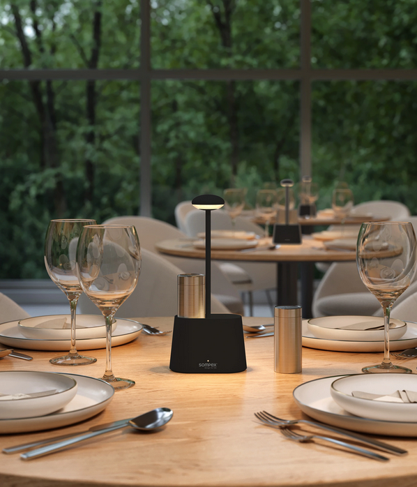 Sompex HEURECA - schwarz, Akku-Tischleuchte 78691