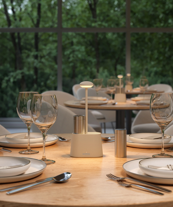 Sompex HEURECA - Sand, Akku-Tischleuchte 78693