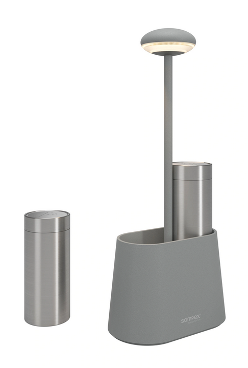 Sompex HEURECA - Grau, Akku-Tischleuchte 78692