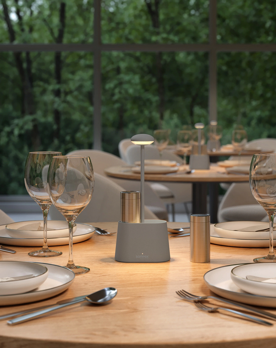 Sompex HEURECA - Grau, Akku-Tischleuchte 78692