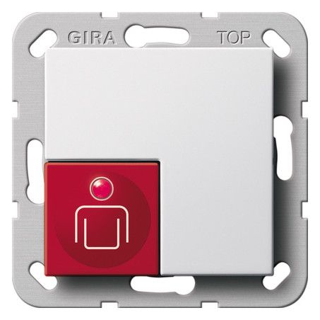 GIRA 290003 Ruftaster System 55 Reinweiß glänzend