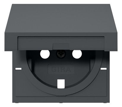 GIRA 492228 Abdeckung SCHUKO-Steckdose Anthrazit