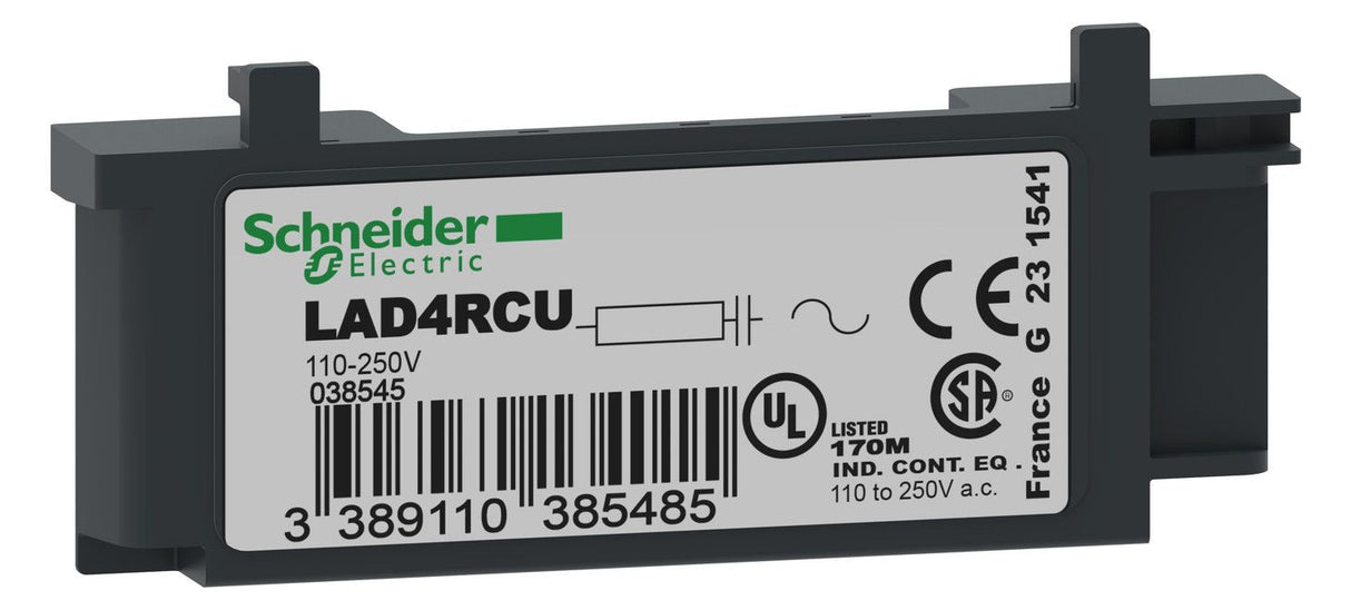 Schneider LAD4RCU Beschaltungsmodul RC-Glied 110-250VAC f.LC1D09-38