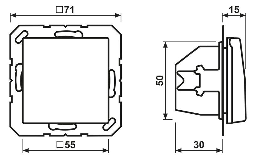 Jung AS1520BFKIKLWW SCHUKO Steckdose Klappd. erh.Ber. bruchs. AS alpinweiß