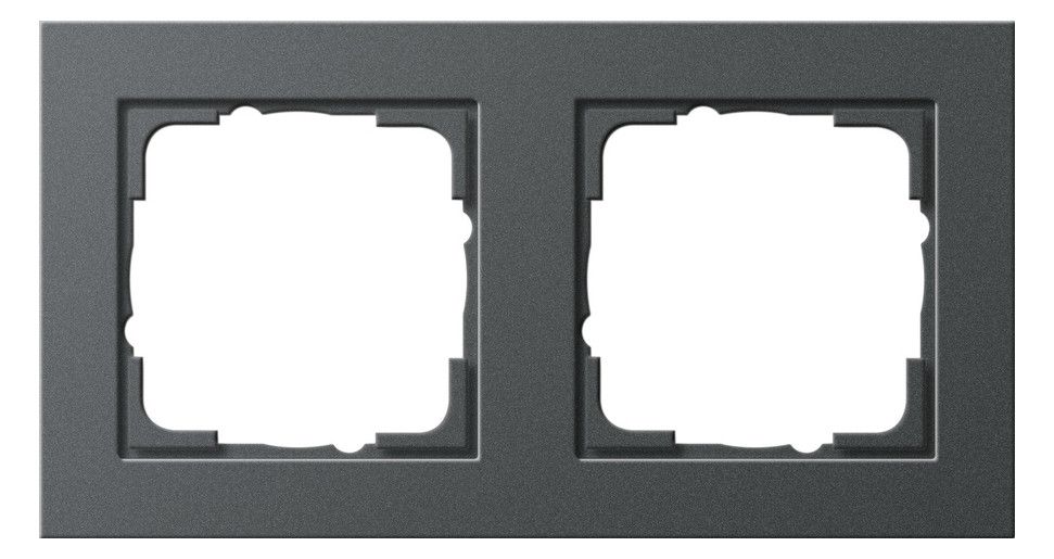 GIRA 021223 Abdeckrahmen 2fach E2 Anthrazit