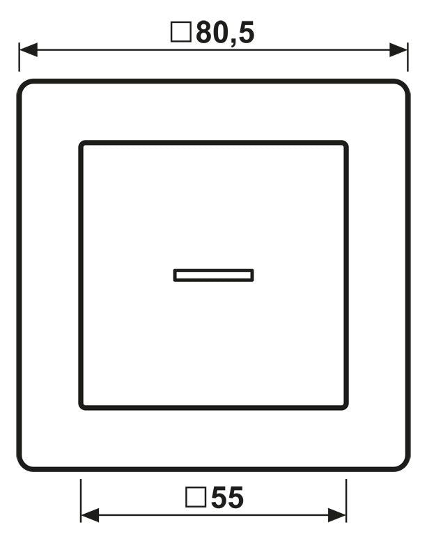 Jung AS590KO5WW Abdeckung volle Platte Lichtleiter Serie AS alpinweiß