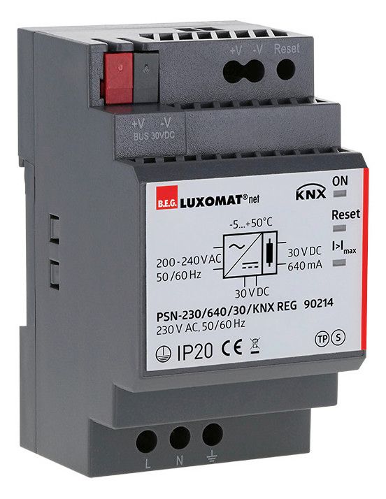 BEG 90214 PSN-230/640/30/ KNX REG grau Spannungsversorgung